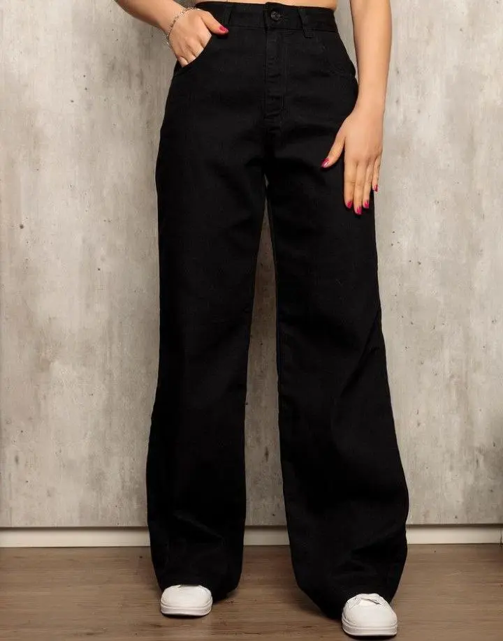 بنطلون جينز وايد ليج #5